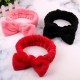 Big Rabbit Ears Coral Fleece Soft Elastic Hairbands 