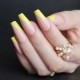 Hot 24PCS Flame Pattern Fake Nails 