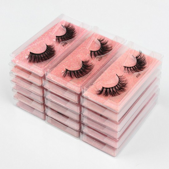 3D Mink Lashes Wholesale Natural False Eye Lashes Makeup Faux Mink Eyelashes