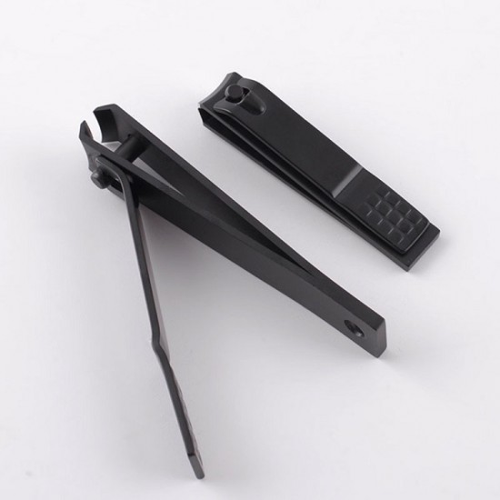 Nail Clipper Black Trimmer Portable Nail Cutters 