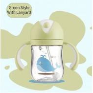 Baby Sippy Strap Cup Gravity Ball Drink Water Feeding bottle