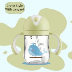 Baby Sippy Strap Cup Gravity Ball Drink Water Feeding bottle