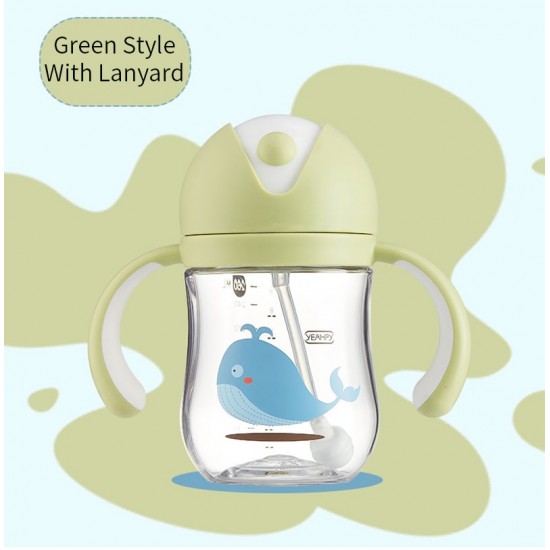 Baby Sippy Strap Cup Gravity Ball Drink Water Feeding bottle