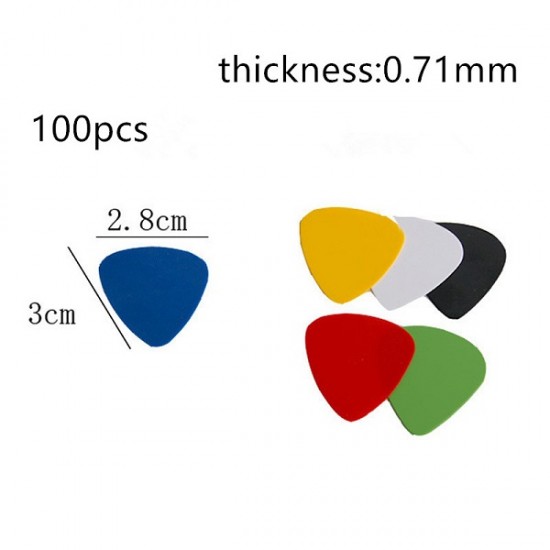 0.71mm  Acoustic Electric Guitar Picks 10 PCS per Lot