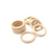 5PCS Natural Baby Wooden Teething Rings