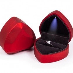 heart-shaped   Jewelry box with LED 