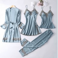 Women Pajamas Sets Silk Pajamas Set