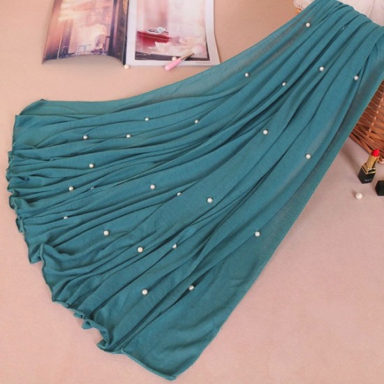 Plain Jersey with Beads Scarf