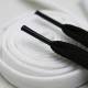 1 Pair High Quality White Black Shoelace