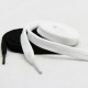 1 Pair High Quality White Black Shoelace