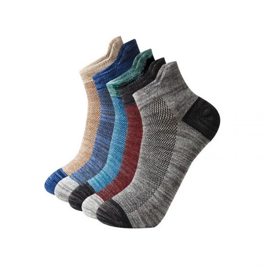 Cotton Sports Solid Color Wear-resistant Breathable Men's Socks 