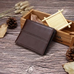 Budxapjw Luxury Design Solid Leather Wallets  Short Wallet