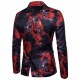 Flame Printed Blazer Jacket