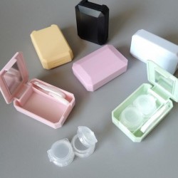 Glasses Contact Lens container with Mirror