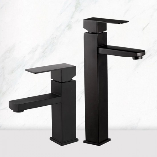 New Square Black Bathroom Faucet 