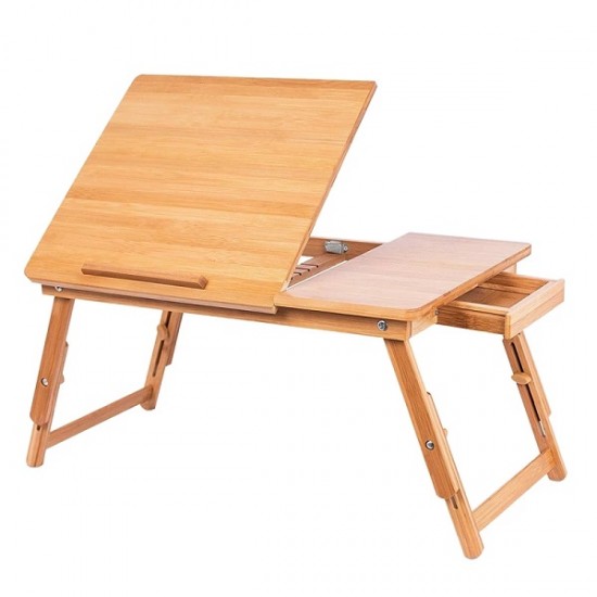 Natural Bamboo Foldable Laptop Desk