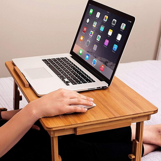 Natural Bamboo Foldable Laptop Desk