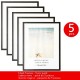 5pcs Classic Photo Picture Frame Metal Plexiglass