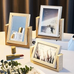 Nordic Simple Wooden Mirror Pgoto Frame Picture Frames