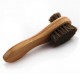 Horse hair double-sided long-handled shoe brush