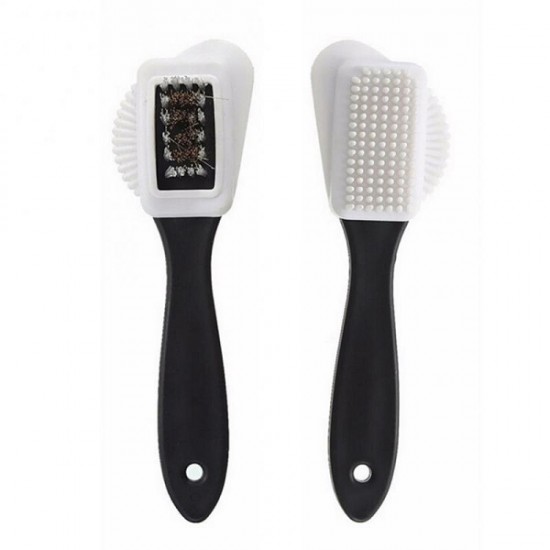 Black Shoes Brush Bristle Brushes Buffing Wood Handle Brush