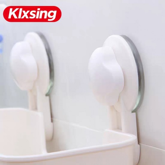 Super suction plastic bathroom sponge shampoo holder, Strong suction cup bathroom storage rack tooth brush holder 