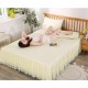 JOZISDE Queen King Size Bed Sheet Pink Lace Bed Sheet