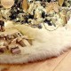 White Christmas Tree Skirts Fur Carpet Merry Christmas Tree Skirts 