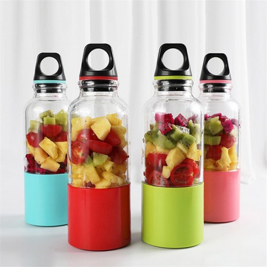 500ML Mini Portable Electric Fruit Juicer USB Rechargeable Fruit Juicer 