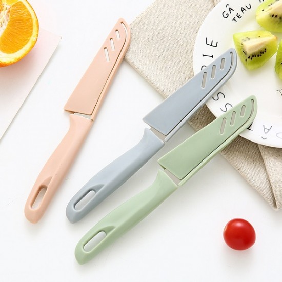 1PC Nordic color kitchen fruit knife stainless stee cut fruit knife