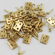 20Pcs Mini Metal Hinges for DIY