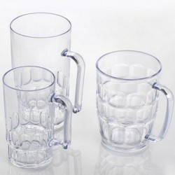 Unbreakable 3 Sizes Acrylic Beer Cup 