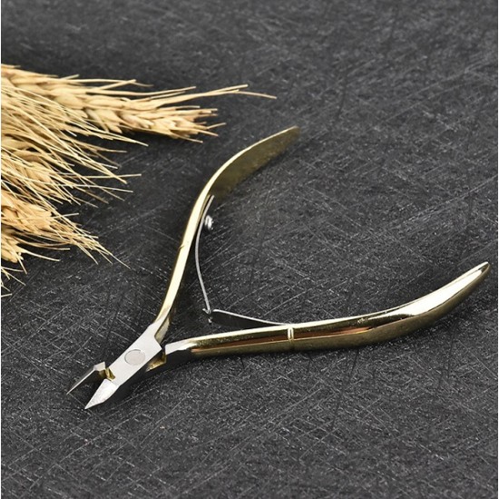 1PC Stainless Steel Gold Nail Scissors