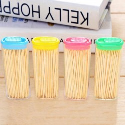 100PCS Disposable Wood Dental Bamboo Toothpicks 