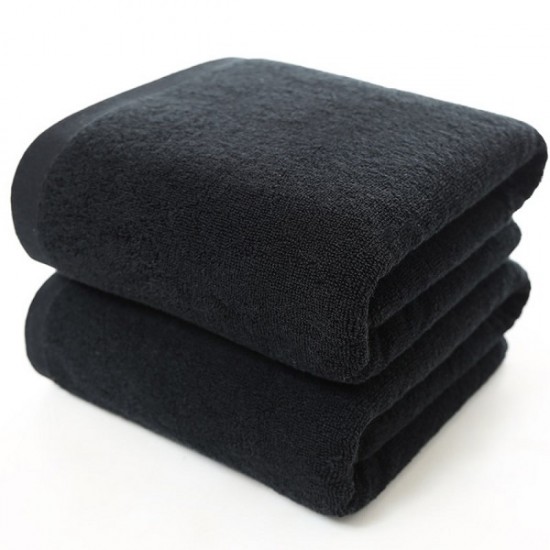 Tangopi Cotton Thick  Black Towel  Black Bath Towel 