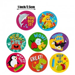 500pcs Reward Stickers Encouragement Sticker Roll for Kids 