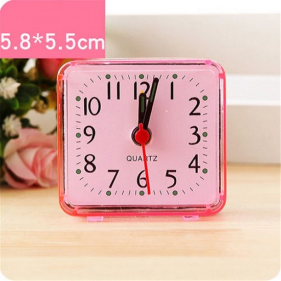 Square Mini Quartz Alarm Clock