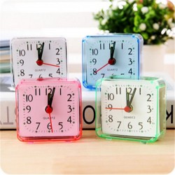 Square Mini Quartz Alarm Clock